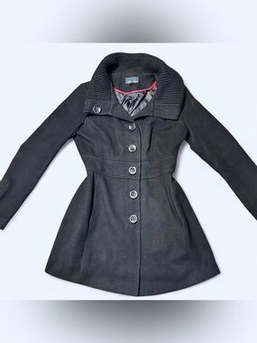 Y2K Grunge Black Fitted Peacoat by Forever 21!